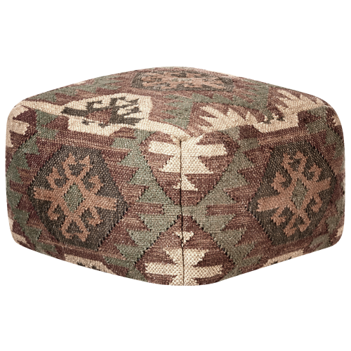 Beliani Pouffe ARVEN Jute Multicolour