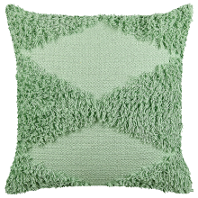 Throw Cushion RHOEO 45 x 45 cm Cotton Light Green