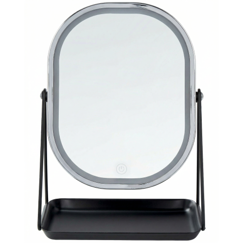 Beliani Makeup Mirror LED DORDOGNE Silver