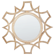 Wall Mirror ZAPOPAN 60 cm x 60 cm Light Fir Wood