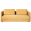 Beliani Sofa Bed 3 Seater EKSJO with Storage Velvet Mustard 1