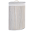 Beliani Laundry Basket MATARA Bamboo Light Grey 57 L 1