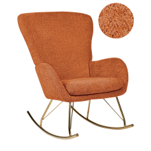 Rocking Chair ANASET Boucle Orange