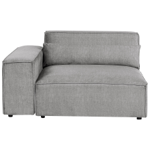 Corner Seat HELLNAR Right Hand Grey Fabric