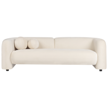 Sofa 3 Seater LEIREN Velvet Off-White