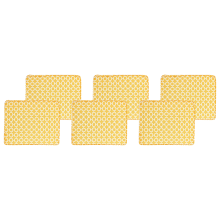 Set of 6 Garden Chair Cushions TOLVE 39 x 31 cm Yellow