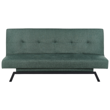 Sofa Bed 3 Seater LEEDS Fabric Green