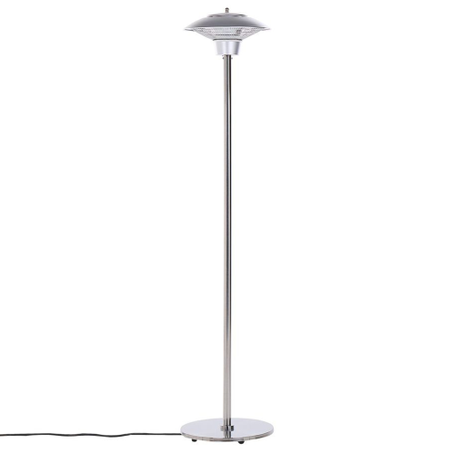 Beliani Freestanding Infrared Patio Heater ASKJA 1500 W Silver