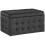 Beliani Storage Ottoman MICHIGAN Velvet Black 1