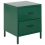 Beliani 2 Drawer Bedside Table MALAVI Metal Green 1