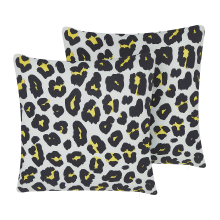 Set of 2 Outdoor Cushions KARDITSA Animal Pattern 45 x 45 cm Multicolour