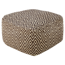 Pouffe MANISA Wool Brown