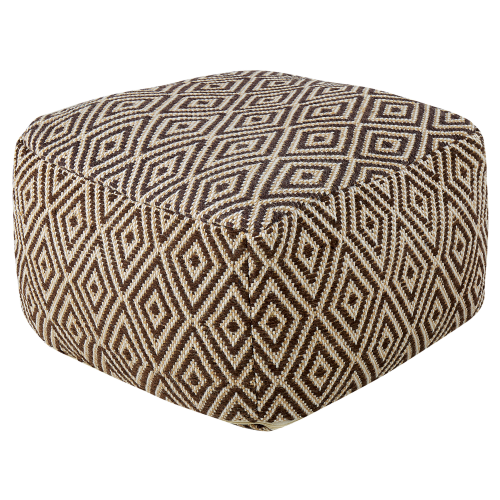 Beliani Pouffe MANISA Wool Brown