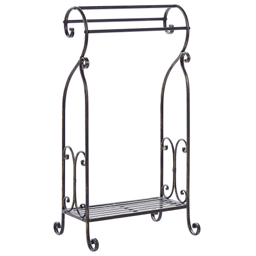 Beliani Towel Stand LINARES Metal Black