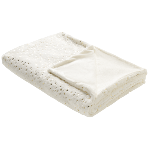 Beliani Blanket ALAZEYA 150 x 200 cm Off-White