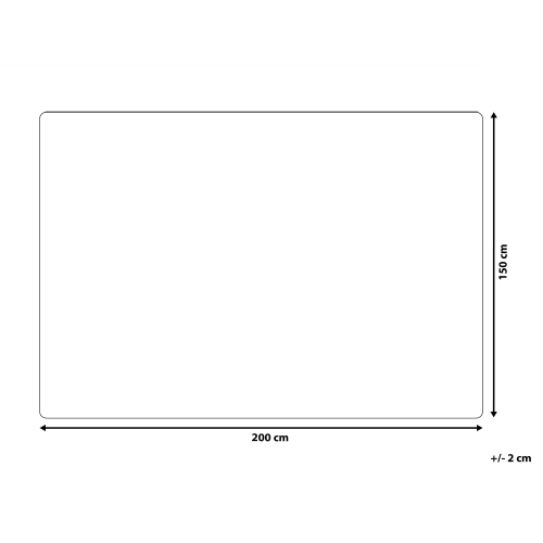 Beliani Blanket ALAZEYA 150 x 200 cm Off-White 2