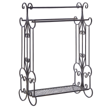 Towel Stand GLADIS Metal Black