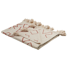Blanket BHIWANI Cotton 130 x 180 cm Beige