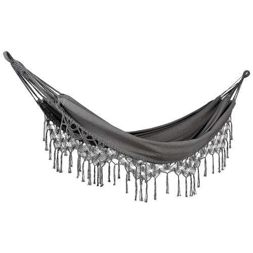 Beliani Hammock ROCCA Cotton Grey