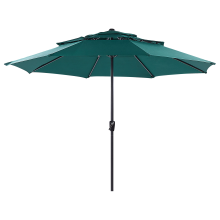 Market Parasol 285 cm BIBIONE Emerald Green