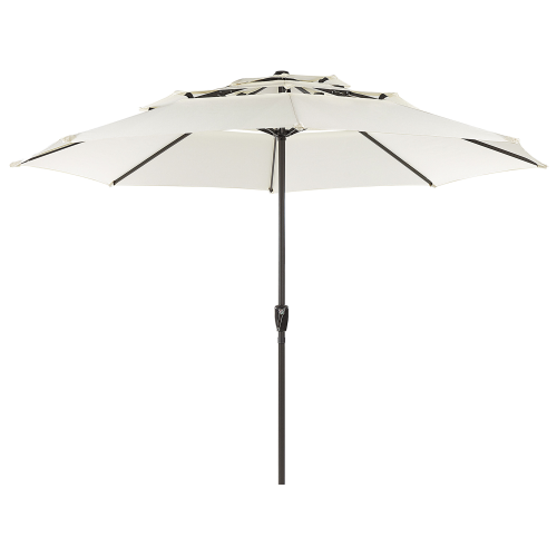 Beliani Market Parasol 285 cm BIBIONE Light Beige