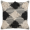 Beliani Throw Cushion BHUSAWAL 50 x 50 cm Cotton Black Geometric Pattern 1