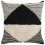 Beliani Throw Cushion KHORA 50 x 50 cm Cotton Black Geometric Pattern 1