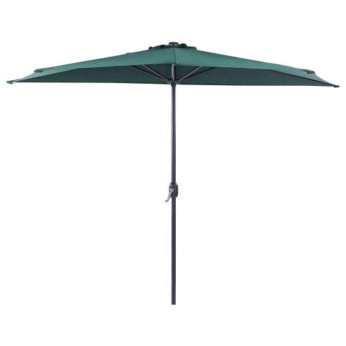 Beliani Half-Round Parasol 270 cm GALATI Green