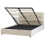 Beliani Ottoman Bed BATILLY Velvet Light Beige 140 x 200 cm (EU Double) 1