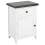 Beliani 1 Drawer Bedside Table LAYOLA White 1