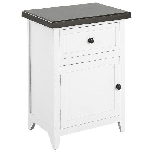 Beliani 1 Drawer Bedside Table LAYOLA White