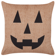 Throw Cushion SEBES 45 x 45 cm Velvet Beige Abstract Pattern
