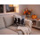 Beliani Throw Cushion ORADEA 45 x 45 cm Velvet Grey Animal Pattern 2