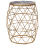 Beliani Side Table HALSEY Gold 1