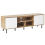 Beliani TV Stand PALMER Brown/ White 1