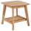 Beliani Side Table TULARE Wood Light Brown 1