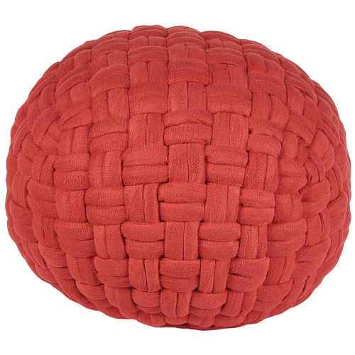 Beliani Pouffe HOPA Velvet Red
