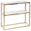Beliani Console Table AZUSA Tempered Glass White Marble 1