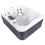 Beliani Outdoor Hot Tub with LED ARCELIA White 1