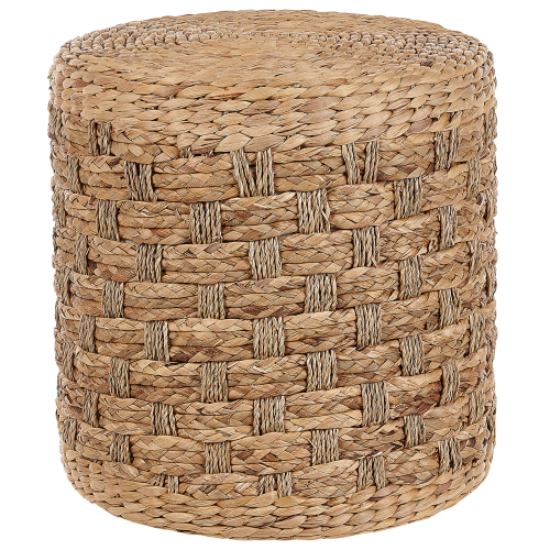 Beliani Pouffe BASSLET Wicker Beige