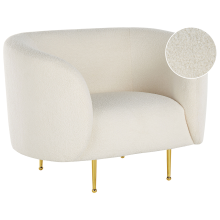 Armchair LOEN Boucle White