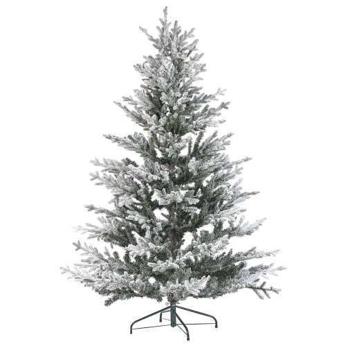 Beliani Artificial Snowy Christmas Tree BRISCO 180 cm White