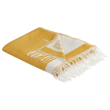 Blanket JALKINI 130 x 170 cm Yellow