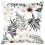 Beliani Throw Cushion OKRA 45 x 45 cm Velvet Multicolour Plant Pattern 1