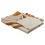 Beliani Blanket MATHURA Cotton 130 x 180 cm Beige 1