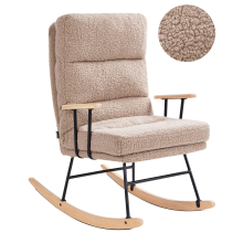 Rocking Chair ESKELIN Reclining Boucle Beige