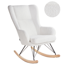 Rocking Chair LUOMA Boucle Off-White