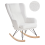 Beliani Rocking Chair LUOMA Boucle Off-White 1