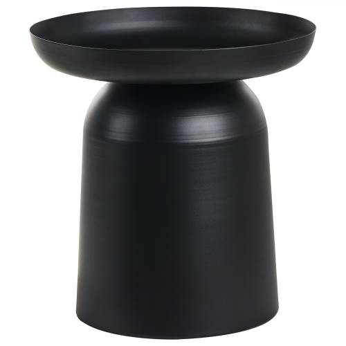 Beliani Side Table TORRENS Metal Black