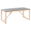 Beliani Garden Dining Table NOTTERI 180 cm 90 cm Concrete Grey 1